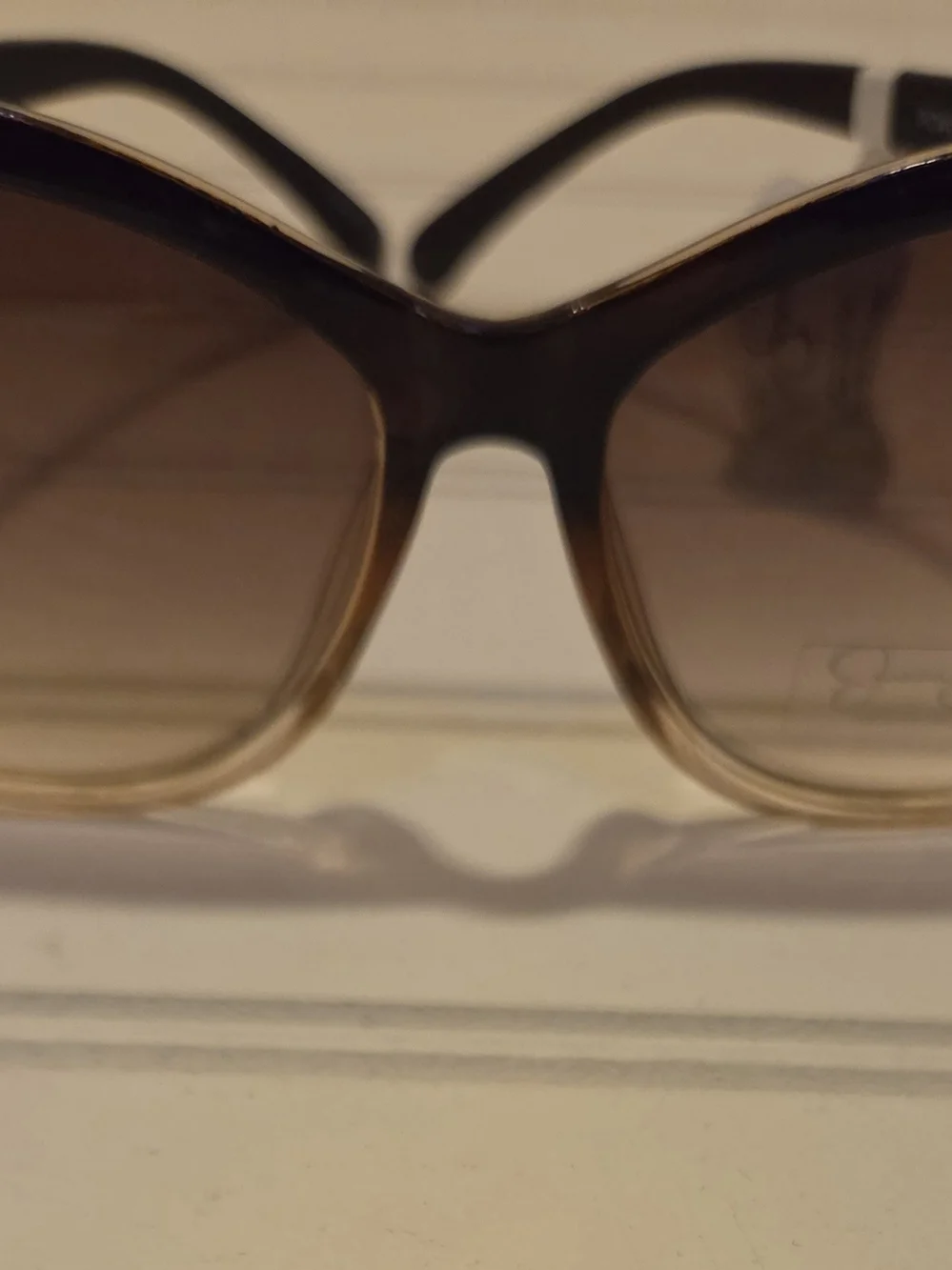 Jessica Simpson Ombre Brown Cat-Eye Sunglasses